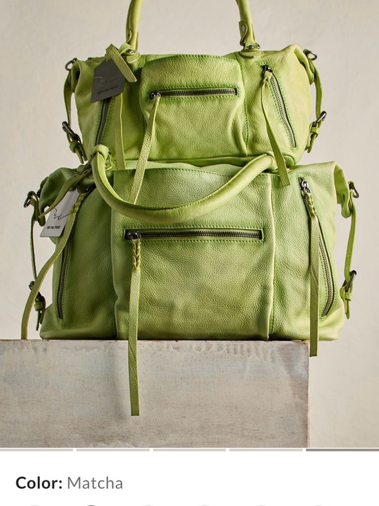 Free People Handbags - Free People Baby Emerson Tote Matcha